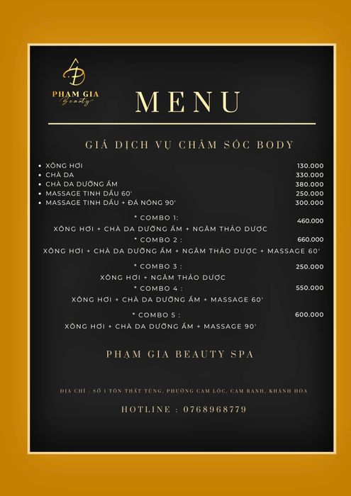 Khu vực điều trị chuyên nghiệp tại Phạm Gia Beauty Spa