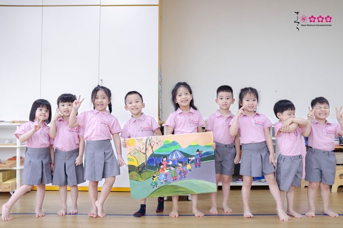 Ảnh 1: Sakura Montessori - Phòng học Montessori tiêu chuẩn với ánh sáng tự nhiên
