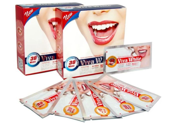 Hình ảnh minh họa hiệu quả Miếng Dán Trắng Răng Viva White