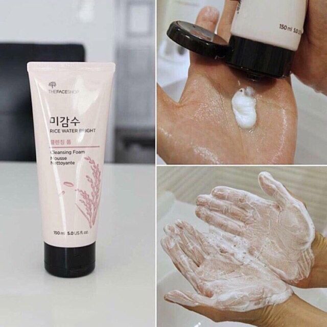 Hình ảnh chi tiết bao bì The Face Shop Rice Water Bright - Thiết kế sang trọng