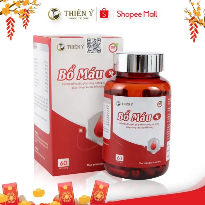 Viên uống Bổ Máu ST TY07 - Hộp 60 viên (Ảnh chính hãng)