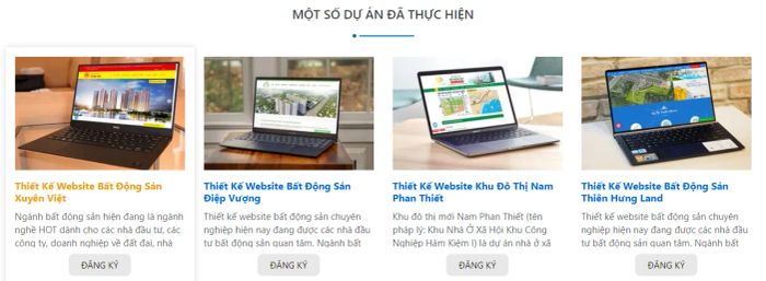 Hình ảnh dự án nổi bật của Biển Vàng