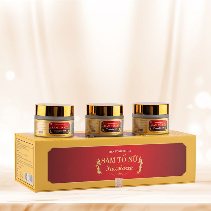 Hình ảnh bao bì Sâm Tố Nữ Puecolazen Kohinoor sang trọng