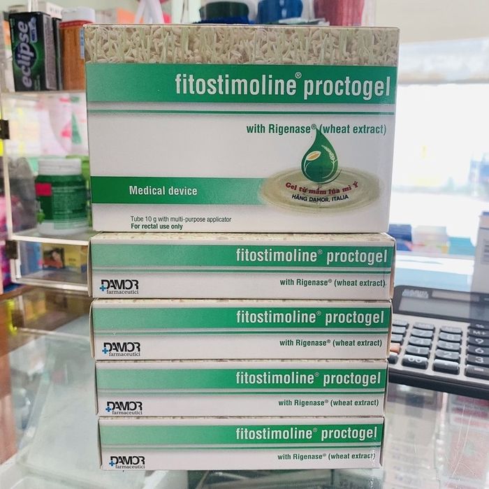 Hình ảnh thực tế gel bôi trĩ Fitostimoline Proctogel nhập khẩu Ý