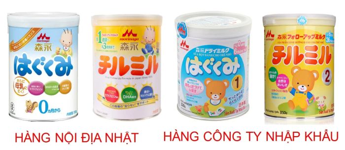 Hình ảnh sữa Morinaga chính hãng