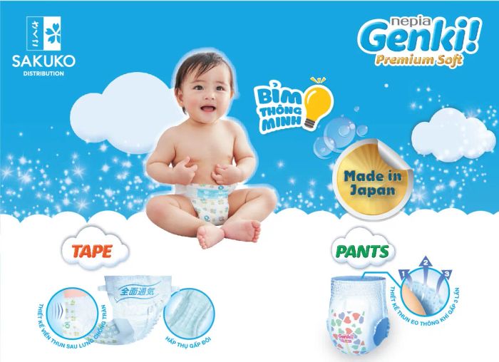 Bỉm Quần Nhật Bản Cao Cấp Genki Ảnh 2
