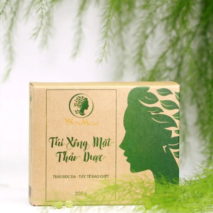 Hình ảnh thực tế Túi Xông Mặt Thảo Dược Wonmom - Phiên bản cao cấp