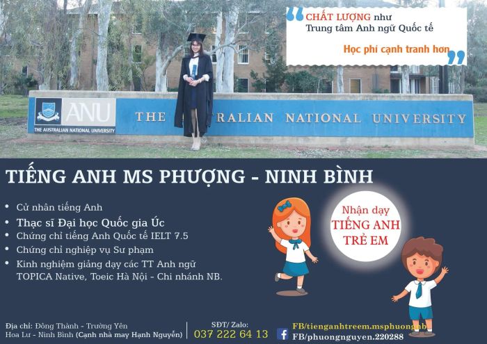 Hình ảnh lớp học Tiếng Anh Trẻ Em - Cô Phượng
