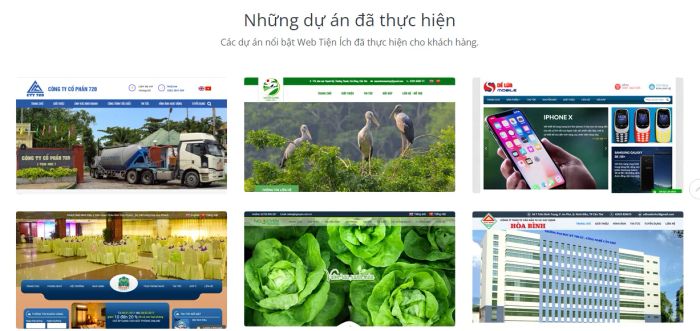 Hình ảnh thực tế dịch vụ từ Web Tiện Ích