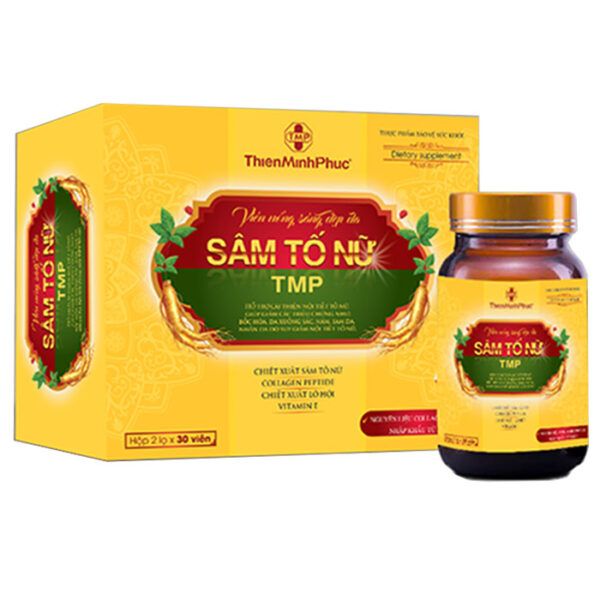 Hình ảnh chân thực: Viên uống sáng đẹp da Sâm Tố Nữ TMP - Bí quyết cho làn da không tuổi