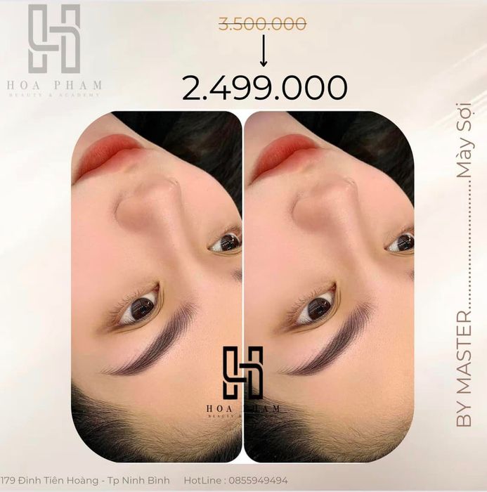 HOA BROWS ACADEMY – Hình ảnh không gian làm đẹp sang trọng