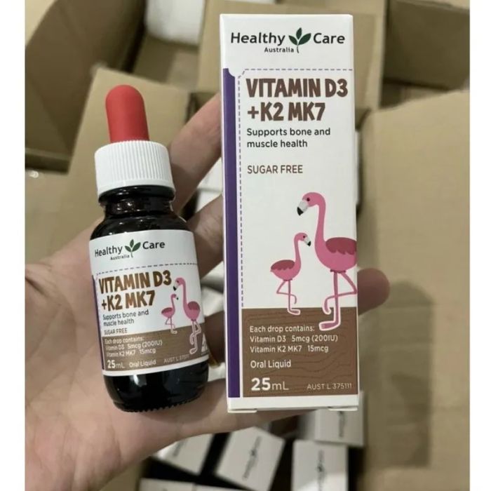 Hình ảnh Siro Healthy Care D3+K2 MK7 chính hãng từ Úc