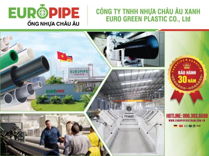 Hình ảnh dây chuyền sản xuất ống nhựa cao cấp tại Nhựa Châu Âu Xanh