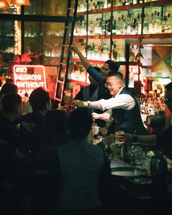 Góc quầy bar ấn tượng tại Inthe MOOD