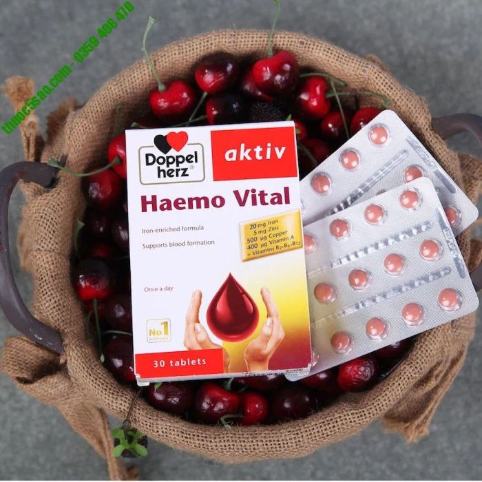 Viên uống bổ máu DoppelHerz Aktiv Haemo Vital - Hộp 30 viên (Ảnh minh họa chất lượng)