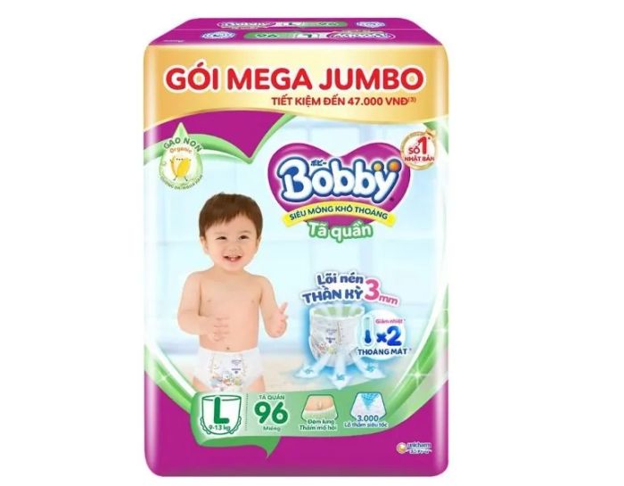 Bỉm Quần Bobby Gạo Non Giảm Nhiệt Ảnh 2