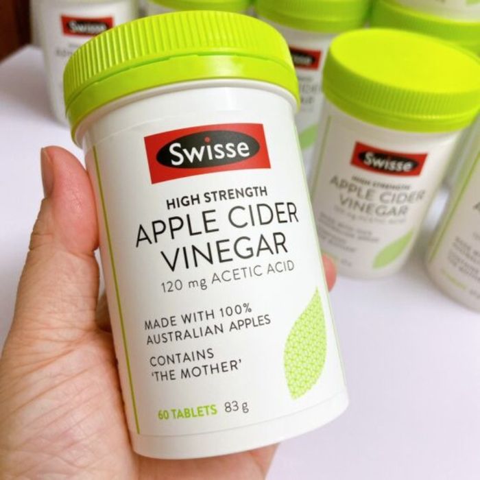 Hình ảnh chi tiết viên uống giấm táo Swisse Apple Cider Vinegar 120mg