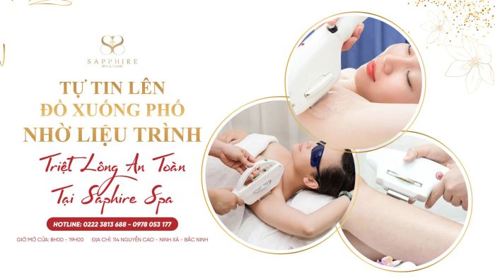 Không gian hiện đại và sang trọng tại Sapphire Spa