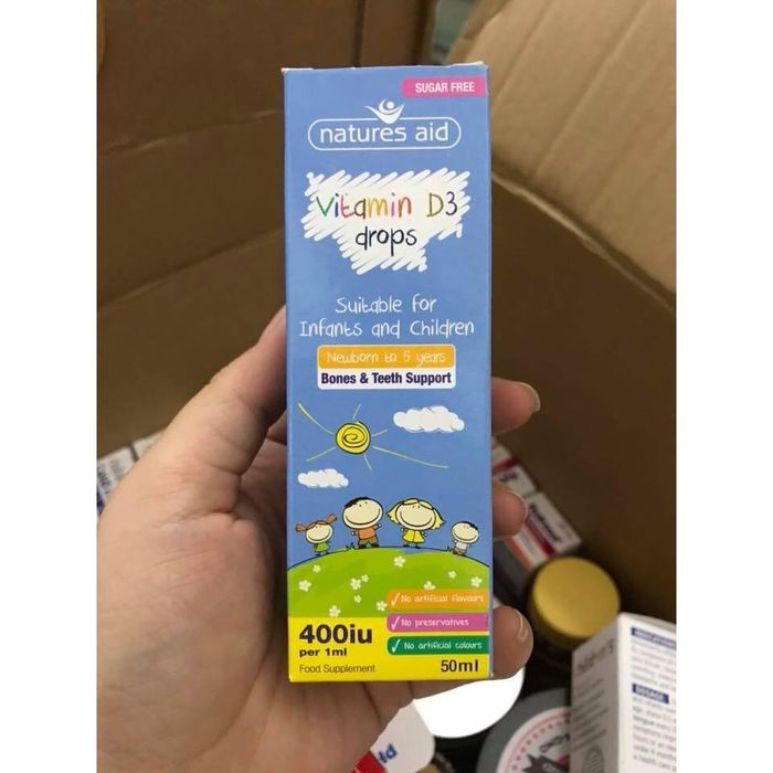 Hình ảnh minh họa: Quy trình sử dụng Vitamin D3 Natures Aid đơn giản chỉ với 1ml mỗi ngày
