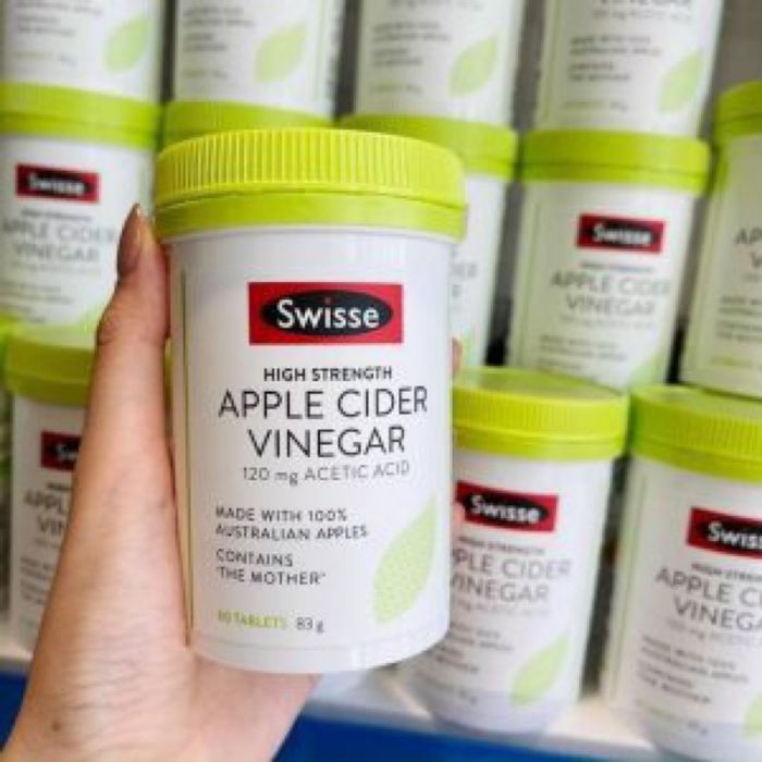 Hình ảnh minh họa viên uống giấm táo Swisse Apple Cider Vinegar 120mg