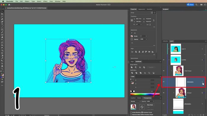Hướng dẫn bước đầu chỉnh sửa đường path của Clipping Mask trong AI