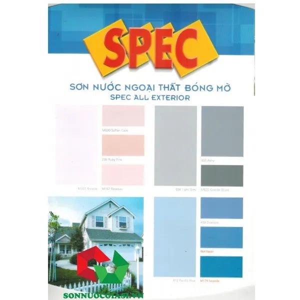 Hình ảnh ứng dụng thực tế Sơn ngoại thất Spec - Mẫu 2