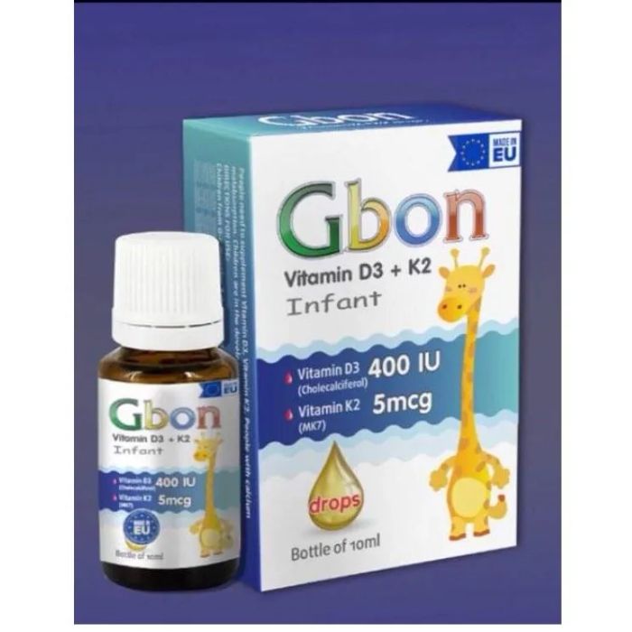 Hình ảnh thực tế sản phẩm Gbon Vitamin D3 + K2