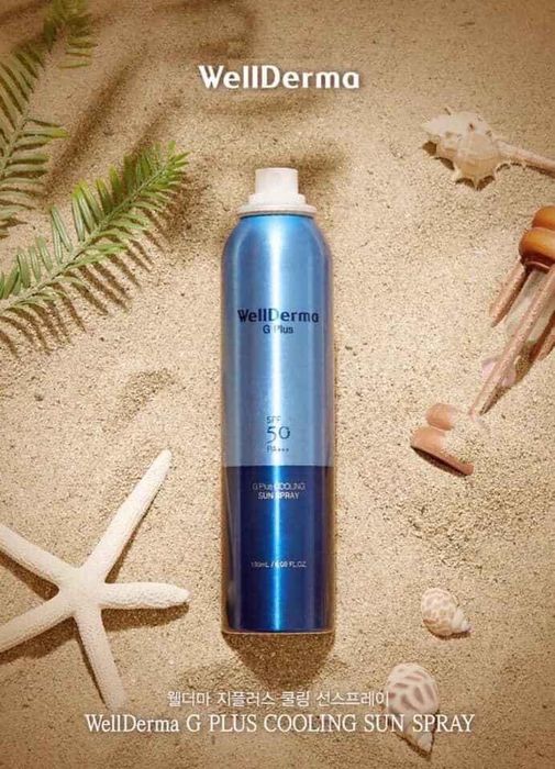 Bộ ảnh minh họa xịt chống nắng Wellderma Sun Spray cao cấp