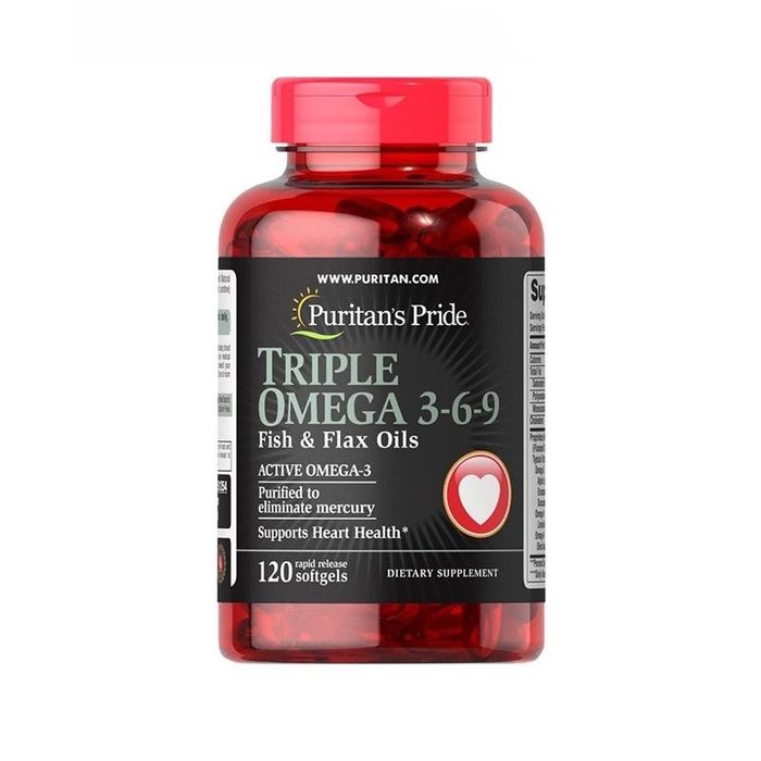 Viên Uống Puritan's Pride Triple Omega 3-6-9 - Bảo vệ trái tim khỏe mạnh (Ảnh minh họa 2)
