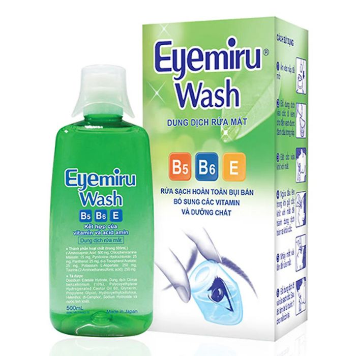 Hình ảnh chính hãng dung dịch Eyemiru Wash