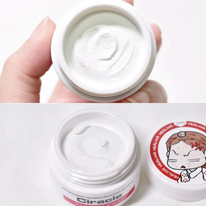 Ciracle Red Spot Cream (Ảnh 2) - Kết cấu kem mỏng nhẹ, thẩm thấu nhanh, không gây bết dính, phù hợp sử dụng cả ngày lẫn đêm.