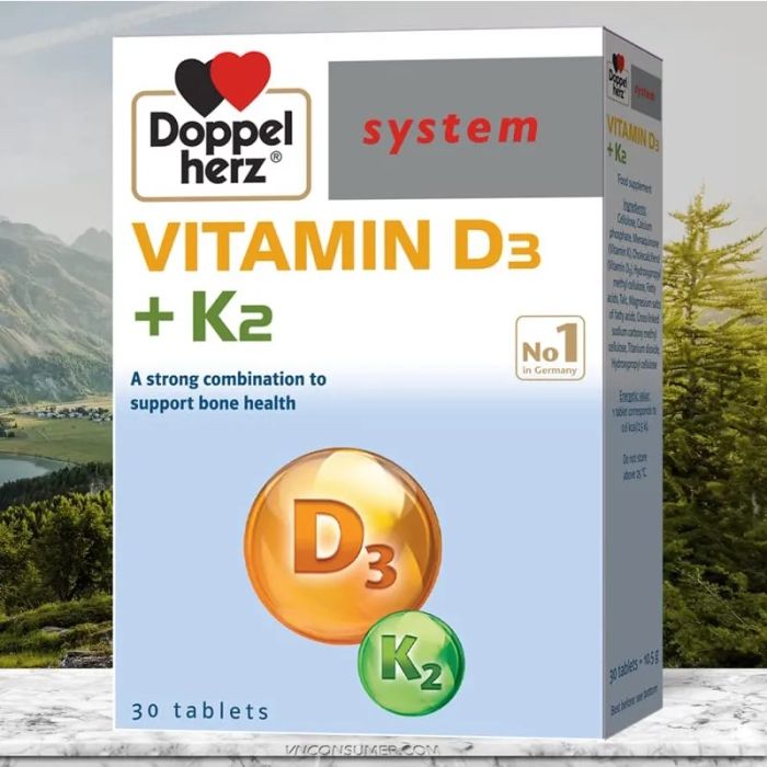 Hình ảnh sản phẩm Doppelherz Vitamin D3+K2 chính hãng