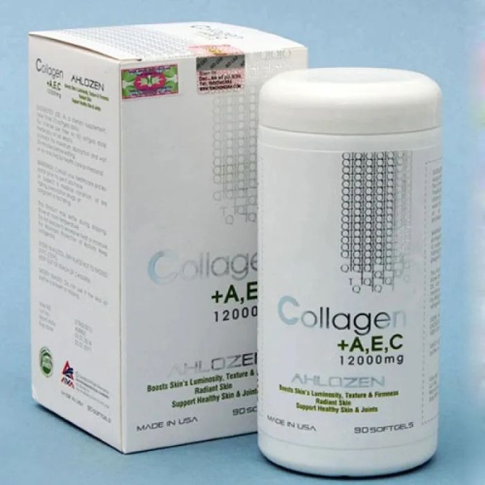 Hình ảnh thực tế Collagen AEC Gold 12000mg - Thiết kế sang trọng đẳng cấp