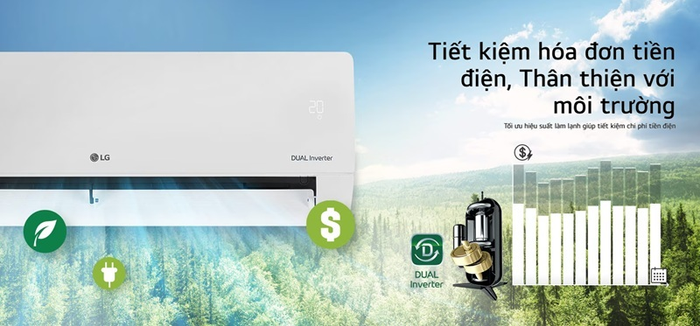 Điều hòa LG Inverter 18100 BTU 1 chiều IEC18M1 gas R-32