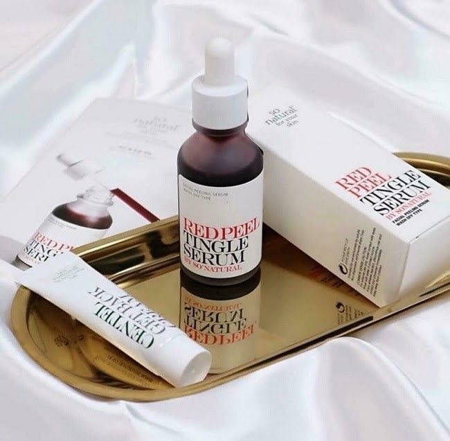 Cận cảnh bao bì và kết cấu serum Red Peel Tingle - sản phẩm làm đẹp 'hot' nhất từ Hàn Quốc