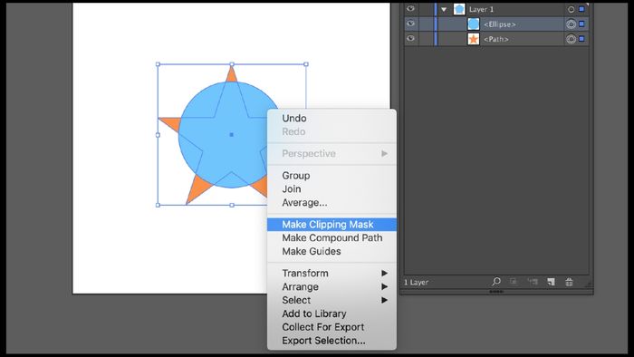 Các nguyên lý cần nhớ khi tạo Clipping Mask trong AI