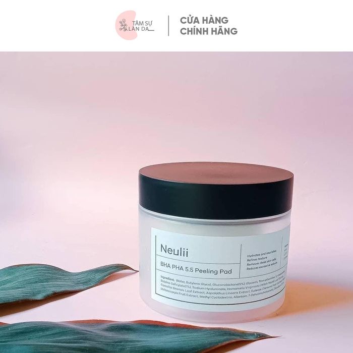 Neulii BHA PHA 5.5 Peeling Pad - Miếng Tẩy Da Chết Dịu Nhẹ Cho Mọi Loại Da (Hình ảnh minh họa)