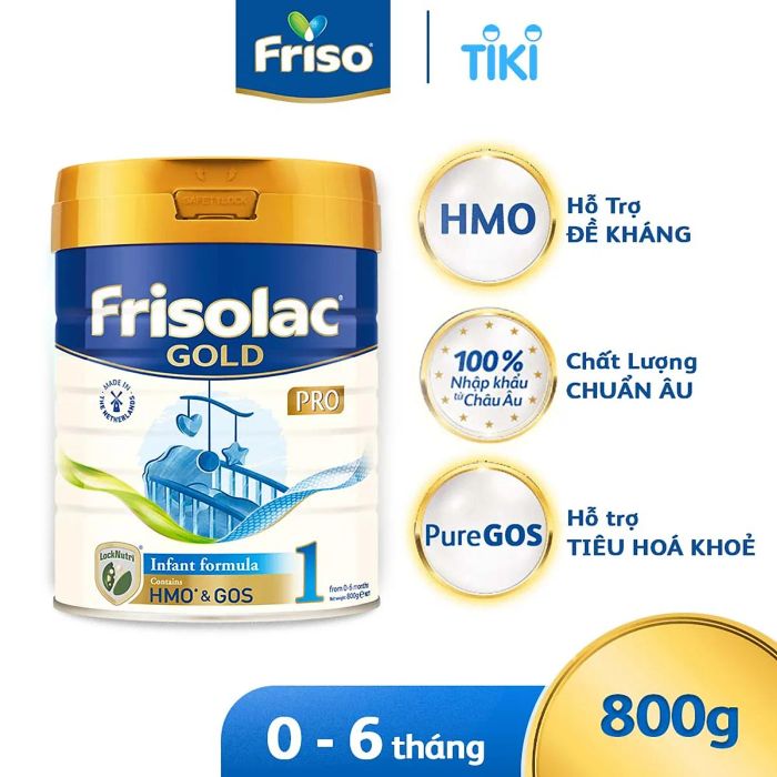 Hình ảnh đóng gói Sữa Friso Gold Pro số 1 - Sản phẩm ứng dụng công nghệ LockNutri