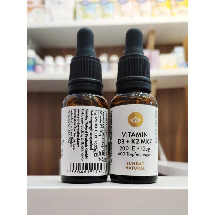 Hình ảnh thực tế sản phẩm Sunday Natural Vitamin D3 + K2 MK7