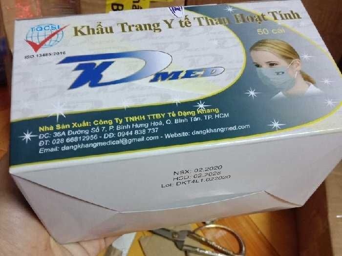 Hình ảnh khẩu trang y tế Đặng Khang - Thiết kế thông minh với nẹp mũi ôm khít