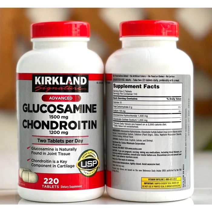Hình ảnh sản phẩm Glucosamine 1500mg & Chondroitin 1200mg