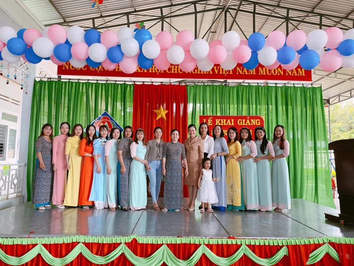 Trường Mầm non Sao Mai - Hình ảnh sống động về ngôi trường đạt chuẩn Quốc gia, nơi mỗi góc sân, lớp học đều ngập tràn tiếng cười trẻ thơ.