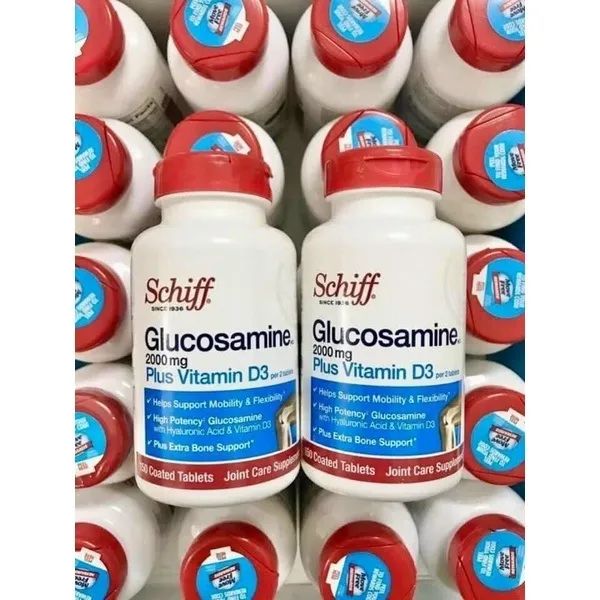 Hình ảnh chi tiết viên uống Schiff Glucosamine 2000mg Plus Vitamin D3