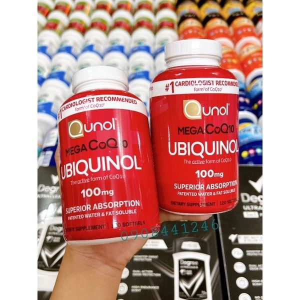 Hình ảnh thực tế viên uống Qunol Mega CoQ10 Ubiquinol 100mg