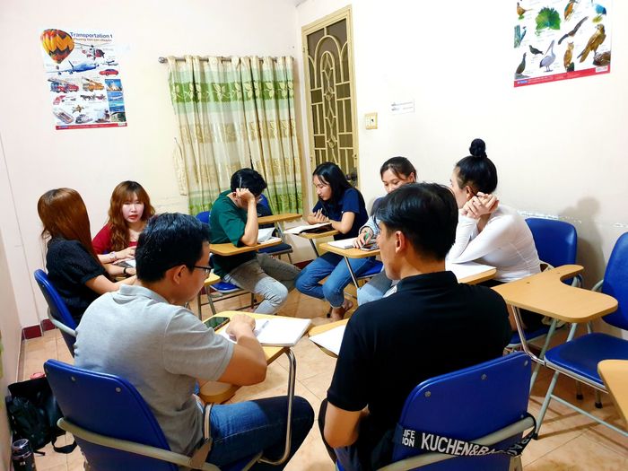 Hình ảnh lớp học tương tác tại Mr. Katfish