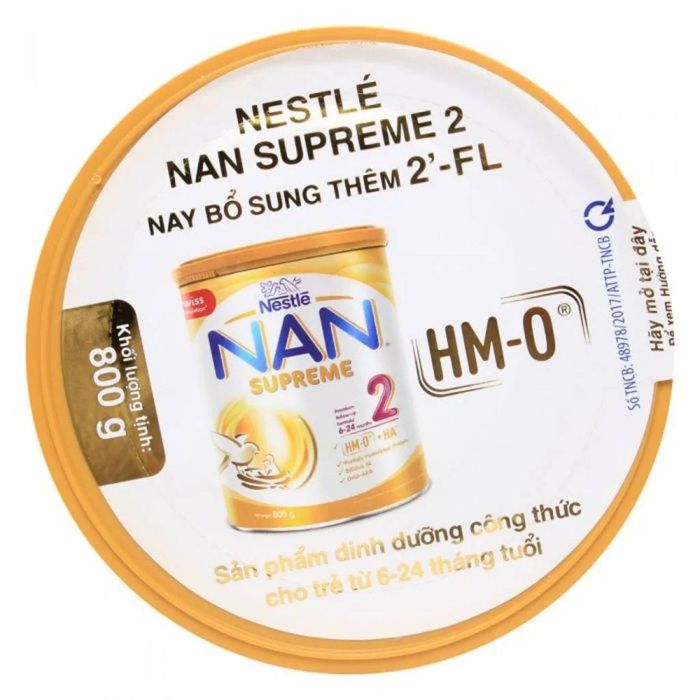 Hình ảnh Sữa Bột Nestlé NAN SUPREME 2 - Công thức dinh dưỡng cao cấp từ Thụy Sĩ