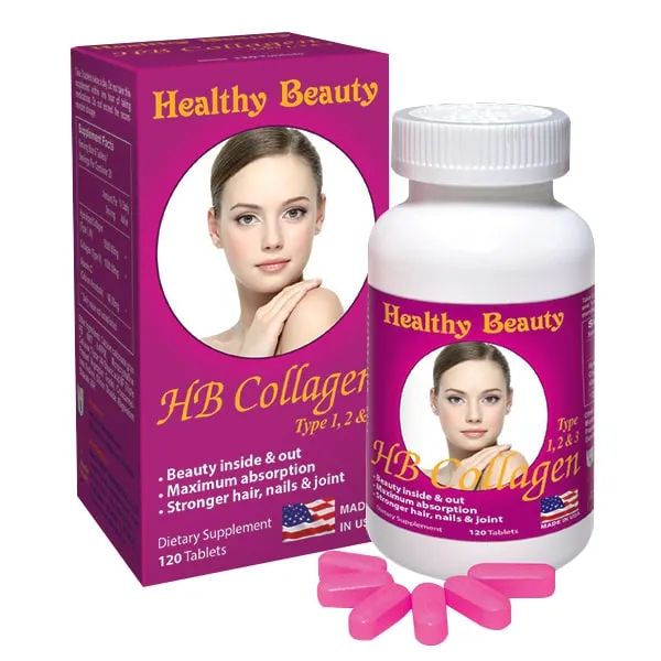 Hình ảnh thực tế Viên Uống HB Collagen Type 1, 2, 3 - Thiết kế sang trọng