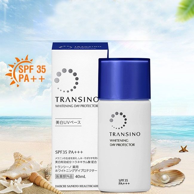 Hình ảnh thực tế Transino Whitening Day Protector - Kết cấu kem mịn màng, dễ thẩm thấu