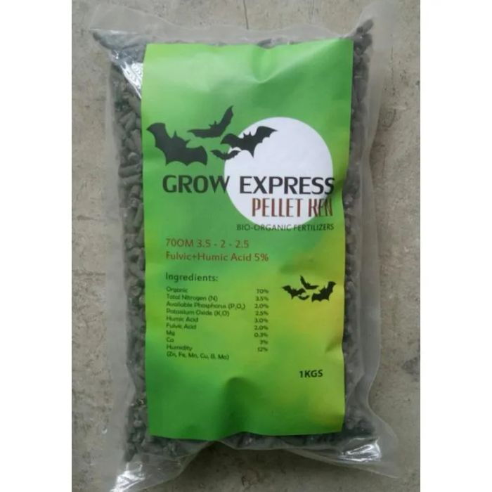 Hình ảnh thực tế phân dơi Grow Express Pellet Ken - Dinh dưỡng vàng dạng viên