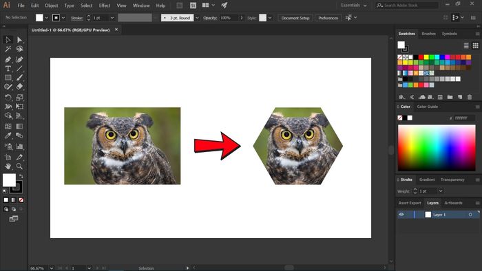 Bản chất của công cụ Clipping Mask trong AI
